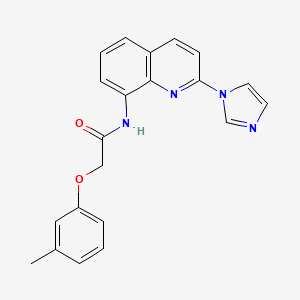 N-(2-(1H-imidazol-1-yl)quinolin-8-yl)-2-(m-tolyloxy)acetamide