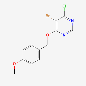 5-Bromo-4-chloro-6-((4-methoxybenzyl)oxy)pyrimidine