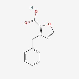 molecular formula C12H10O3 B3231561 3-Benzylfuran-2-carboxylic acid CAS No. 132629-65-3