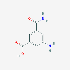 molecular formula C8H8N2O3 B3231568 3-Amino-5-carbamoylbenzoic acid CAS No. 132640-26-7