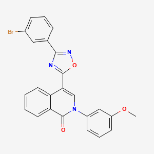 4-[3-(3-bromophenyl)-1,2,4-oxadiazol-5-yl]-2-(3-methoxyphenyl)isoquinolin-1(2H)-one
