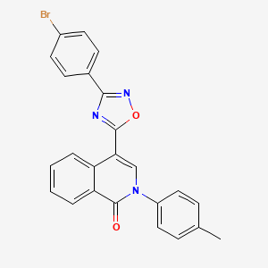 4-[3-(4-bromophenyl)-1,2,4-oxadiazol-5-yl]-2-(4-methylphenyl)isoquinolin-1(2H)-one