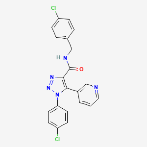 N-(4-chlorobenzyl)-1-(4-chlorophenyl)-5-(pyridin-3-yl)-1H-1,2,3-triazole-4-carboxamide