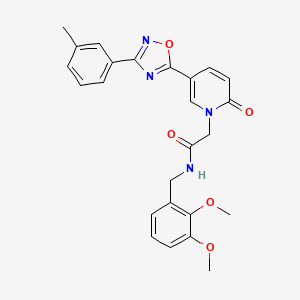 N-(2,3-dimethoxybenzyl)-2-{5-[3-(3-methylphenyl)-1,2,4-oxadiazol-5-yl]-2-oxopyridin-1(2H)-yl}acetamide