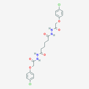 molecular formula C22H24Cl2N4O6 B323172 N'1,N'6-bis[(4-chlorophenoxy)acetyl]hexanedihydrazide 