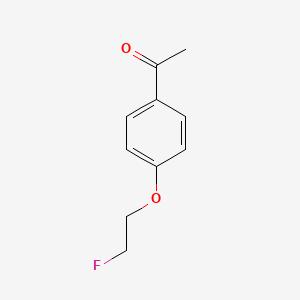 molecular formula C10H11FO2 B3231725 1-[4-(2-Fluoroethoxy)-phenyl]-ethanone CAS No. 132837-93-5