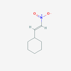 molecular formula C8H13NO2 B3231735 (2-Nitroethenyl)cyclohexane CAS No. 132839-80-6
