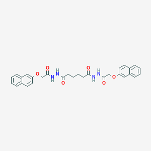 molecular formula C30H30N4O6 B323174 N'1,N'6-bis[(2-naphthyloxy)acetyl]hexanedihydrazide 