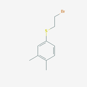 4-[(2-Bromoethyl)sulfanyl]-1,2-dimethylbenzene