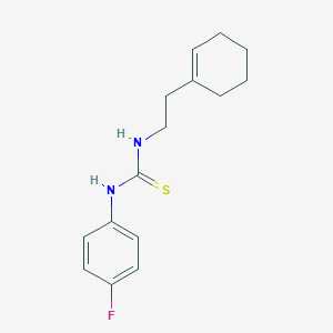 N-[2-(1-cyclohexen-1-yl)ethyl]-N'-(4-fluorophenyl)thiourea