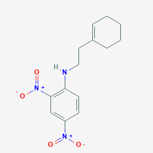 molecular formula C14H17N3O4 B323180 N-[2-(1-cyclohexen-1-yl)ethyl]-2,4-dinitroaniline 