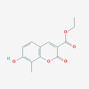 molecular formula C13H12O5 B3231856 Ethyl 7-hydroxy-8-methyl-2-oxo-2H-chromene-3-carboxylate CAS No. 133073-68-4