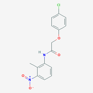 molecular formula C15H13ClN2O4 B323187 2-(4-chlorophenoxy)-N-(2-methyl-3-nitrophenyl)acetamide 
