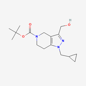 tert-Butyl 1-(cyclopropylmethyl)-3-(hydroxymethyl)-6,7-dihydro-1H-pyrazolo[4,3-c]pyridine-5(4H)-carboxylate