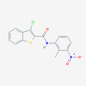 molecular formula C16H11ClN2O3S B323190 3-chloro-N-(2-methyl-3-nitrophenyl)-1-benzothiophene-2-carboxamide 