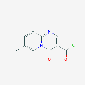 molecular formula C10H7ClN2O2 B3231902 7-Methyl-4-oxo-4H-pyrido[1,2-a]pyrimidine-3-carbonyl chloride CAS No. 1330765-00-8