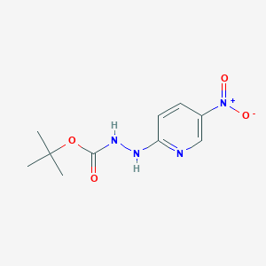 molecular formula C10H14N4O4 B3231905 2-(2-(Tert-butoxycarbonyl)hydrazino)-5-nitropyridine CAS No. 133081-29-5