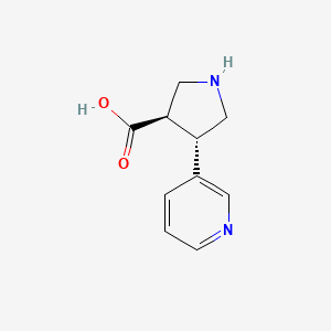 (3R,4S)-rel-4-(Pyridin-3-yl)pyrrolidine-3-carboxylic acid