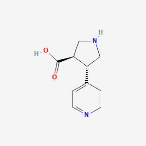 (3R,4S)-rel-4-(Pyridin-4-yl)pyrrolidine-3-carboxylic acid