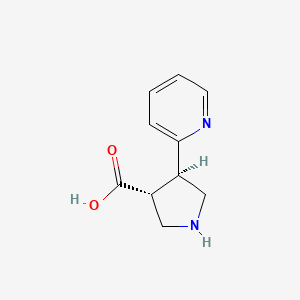 (3R,4R)-rel-4-(Pyridin-2-yl)pyrrolidine-3-carboxylic acid