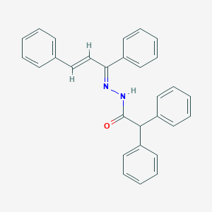 molecular formula C29H24N2O B323198 N'-(1,3-diphenylprop-2-enylidene)-2,2-diphenylacetohydrazide 