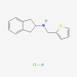 N-(thiophen-2-ylmethyl)-2,3-dihydro-1H-inden-2-amine hydrochloride