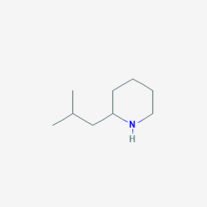 molecular formula C9H19N B3232026 2-(2-甲基丙基)哌啶 CAS No. 133294-31-2