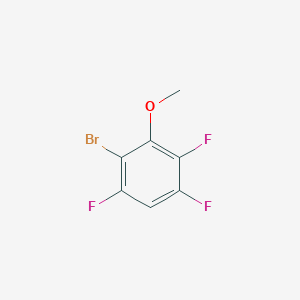 molecular formula C7H4BrF3O B3232041 2-Bromo-1,4,5-trifluoro-3-methoxybenzene CAS No. 13332-26-8