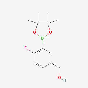 molecular formula C13H18BFO3 B3232051 [4-氟-3-(四甲基-1,3,2-二氧杂硼环-2-基)苯基]甲醇 CAS No. 1333264-06-4