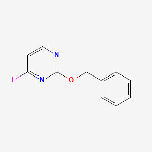 molecular formula C11H9IN2O B3232056 2-(Benzyloxy)-4-iodopyrimidine CAS No. 1333319-69-9