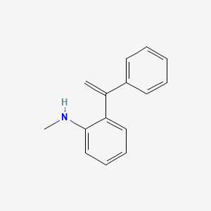 molecular formula C15H15N B3232066 N-Methyl-2-(1-phenylvinyl)aniline CAS No. 133363-43-6