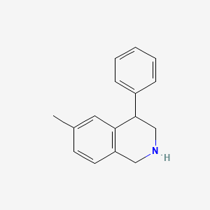 molecular formula C16H17N B3232070 6-Methyl-4-phenyl-1,2,3,4-tetrahydroisoquinoline CAS No. 133390-36-0