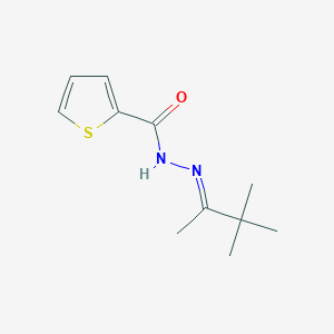 molecular formula C11H16N2OS B323208 N'-(1,2,2-trimethylpropylidene)-2-thiophenecarbohydrazide 