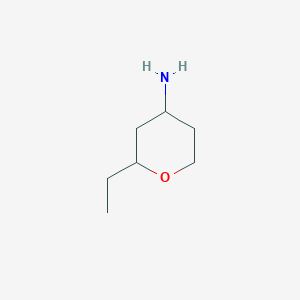 molecular formula C7H15NO B3232101 2-乙氧基氧杂环-4-胺 CAS No. 1334147-26-0