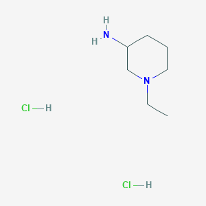 molecular formula C7H18Cl2N2 B3232106 1-Ethylpiperidin-3-amine dihydrochloride CAS No. 1334147-56-6