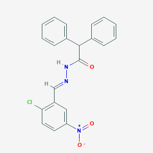 molecular formula C21H16ClN3O3 B323212 N'-(2-chloro-5-nitrobenzylidene)-2,2-diphenylacetohydrazide 