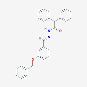molecular formula C28H24N2O2 B323213 N'-[3-(benzyloxy)benzylidene]-2,2-diphenylacetohydrazide 