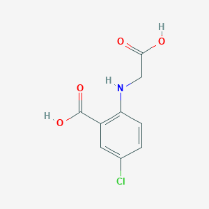 molecular formula C9H8ClNO4 B3232133 2-(Carboxymethyl-amino)-5-chloro-benzoic acid CAS No. 133433-34-8
