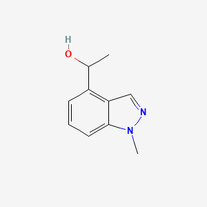 molecular formula C10H12N2O B3232140 1-(1-Methyl-1H-indazol-4-yl)ethanol CAS No. 1334405-61-6