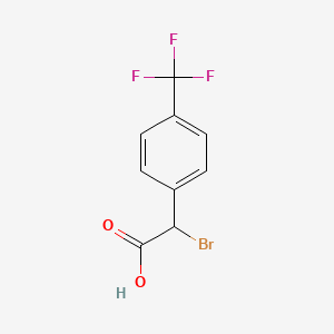 2-Bromo-2-[4-(trifluoromethyl)phenyl]acetic acid