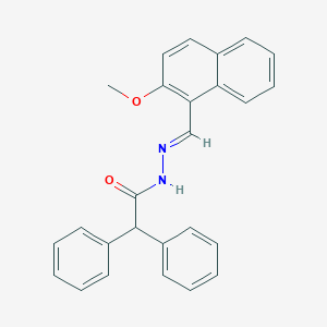 molecular formula C26H22N2O2 B323220 N'-[(2-methoxy-1-naphthyl)methylene]-2,2-diphenylacetohydrazide 