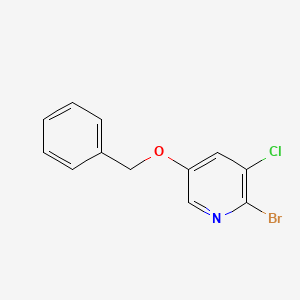 molecular formula C12H9BrClNO B3232206 5-(Benzyloxy)-2-bromo-3-chloropyridine CAS No. 1335052-36-2