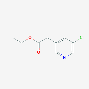 molecular formula C9H10ClNO2 B3232208 Ethyl 2-(5-chloropyridin-3-yl)acetate CAS No. 1335052-70-4