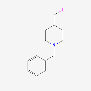 molecular formula C13H18IN B3232215 1-Benzyl-4-iodomethyl-piperidine CAS No. 1335224-24-2