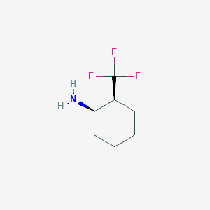 molecular formula C7H12F3N B3232218 (1S,2R)-2-(trifluoromethyl)cyclohexan-1-amine CAS No. 1335234-06-4