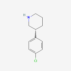 molecular formula C11H14ClN B3232234 (R)-3-(4-Chlorophenyl)piperidine CAS No. 1335689-11-6