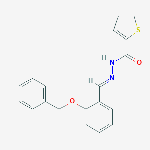 molecular formula C19H16N2O2S B323224 N'-[2-(benzyloxy)benzylidene]-2-thiophenecarbohydrazide 
