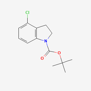 molecular formula C13H16ClNO2 B3232270 tert-Butyl 4-chloroindoline-1-carboxylate CAS No. 1337533-80-8