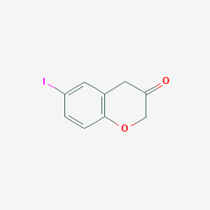molecular formula C9H7IO2 B3232277 6-Iodochroman-3-one CAS No. 1337856-22-0