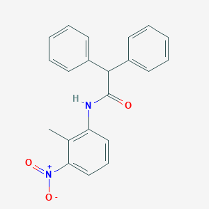 molecular formula C21H18N2O3 B323228 N-(2-methyl-3-nitrophenyl)-2,2-diphenylacetamide 
